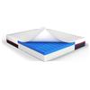 MUUN - Materasso 160x200 cm, H23 cm, SFODERABILE, in Memory Foam, Modello ALBA, per Letto Matrimoniale, Facile da Pulire, Compatibile con Struttura e Contenitore