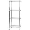 Archimede Sistema Componibile, Scaffale Quattro Ripiani, Grigio (Cromato), 61 x 46 x 160 cm