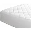Tata Home Coprimaterasso Trapuntato Misura 1 Piazza Singolo con Angoli ed Elastici cm. 90X200 Altezza Materasso cm. 25