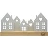 UNUS Case stand città legno metallo casa decorative bianco
