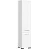 AKORD | Mobile Alto da Bagno FIN 2D | 30x140x30 cm, peso 25 kg | 2 Ante | Moderna Mobiletto | Armadio a muro | Armadietto chiuso in piedi | Adatto Anche come Pensile | Bianco