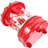 HAMPPLIES Carillon Rotante Rosso Miniatura Scatola Musicale Romantica per Decorazione e di Compleanno Senza Luce Perfetta per Bambine e Collezionisti