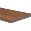 EffeDecor - Mensola da Muro in Legno18 mm Rettangolare Resistente Finitura Antigraffio Stondata Mensola da Parete per Foto,Libri,Decorazioni,Quadri (Noce, 80x20 cm)