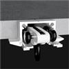 NOIRDA Binario per Tenda da Incasso per Montaggio A Soffitto, Bastone per Tende Invisibile in Alluminio per Divisorio di Ambienti(Bianco,180cm/5.9ft(2 * 90cm))