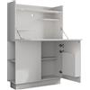 Vicco Scrivania Alena, Bianco, 85 x 27 cm, adatto per lavorare in modo salvaspazio e per un'organizzazione ordinata