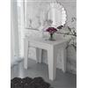 Arreditaly Consolle Allungabile Moderna Tavolo Estensibile Da 54 A 306 cm Con 6 Allunghe Ideale Per 14 posti Salvaspazio Guide In Metallo Design Per Soggiorno Salotto Cucina Ingresso Bianco