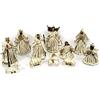 Natale Nativita' in Resina 11 pz da 18 cm Bianca ' Statue addobbi presepe Giuseppe Maria gesu'