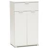 MeMi Me306BIA Armadietto, Legno, Bianco, 38x60x105 cm