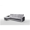 Robin Inspire Bristol Divano angolare con funzione letto con cassetto letto grigio nero angolo a sinistra 313 x 169 x 95