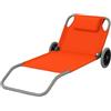 SUNNY STAR ORANGE SPIAGGINA LIONE 145x63x15cm ALLUMINIO