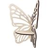 MUCKLILY Mensola Decorativo a Farfalla per Soggiorno Angolare in Legno Marrone Scaffale da Parete e Funzionale per Organizzare Libri e Oggetti D'arredo negli Angoli