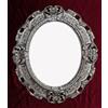 Artissimo Cornice portafoto barocca + Vetro Argento Anticato Ovale 45 X 37 Argento Antico