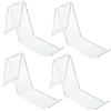 IMIKEYA 4 Pezzi Supporto per scarpe shoe display shoes display shoe rack regolabile scarpone alto scaffale scarpe espositori per sandali espositore per scarpe trasparente bianca