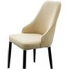 Mswborml Curvo Coprisedia con Braccioli Basso 6/4/2 Pezzi, Universale Coperture Sedie con Schienale Alto, Elasticizzato Fodere per Sedie da Pranzo Scandinave Copripoltrona da Ufficio Lavable,I,1PCS