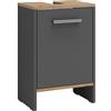 Vicco Mobile sottolavabo per bagno Karli, Antracite/Rovere dorato, 38.2 x 57 cm con la porta, adatto per sifoni standard e facile da montare