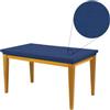 SalGiu Copritavolo Mollettone x6 x12 Posti Rettangolare (Blu, 6 Posti)