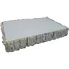 COSE DA CASA Base Rettangolare Decorativa in Legno Tronco Bianco cm 41x27 H6 Vassoio da Portata lavori decoupage casa Lavoro tavoletta