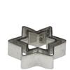 Lares la1038 stampi Biscotti a Forma di terrazzi Stampo a Forma di 3 Pezzi Stella 6 Punte ca. Ø 3,5 - 5 cm Altezza ca. 1,7 cm