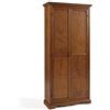 Mar.c.a. Design - Armadio in Legno Massello Porta Scope 87x40x192 cm - Armadio Arte Povera 2 Ante 2 Cassetti - Made in Italy