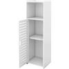 Willonin - Mobiletto da bagno, armadietto salvaspazio, con cassetto, scomparto, piccoli spazi, 23 x 22 x 78 cm