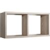 MODULARREDO | MORGANA MAXI Mensola da Muro, Libreria Sospesa, Libreria da Parete, Scaffale da Parete, Rovere Naturale, 70x35 p23.7 cm - Made in Italy