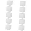 STOBOK Materiali di Schiuma ad Alta Densità Quadrati 3 Pollici Cubetti Pezzi Chiari di Polistirolo 20 per Artigianato Fai da Te per Modelli e Decorazioni Artigianali