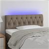 IBUQDDV Testiere Letto Matrimoniale Testiera Letto Matrimoniale Testiera Letto Una Piazza E Mezza Spalliera Letto Matrimoniale Testiera a LED Tortora 90x7x78/88 cm in Tessuto per Camera Degli Ospiti Salone