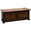 Pieffe Mobili Cipolla Cassapanca Baule Cipolla Noce Effetto Cuoio, Legno, Marrone, 120x42x50 cm