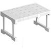 ZGWRYI Scaffale Telescopico Estensibile per Armadio Divisori per Scaffali Telescopico Armadi, Mensola Estensibile per Armadio, Separatori Organizer Plastica(L:87-108cm,W:42cm-H:22cm)