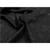 Russo Tessuti Tessuto Abbigliamento Moda Raso Damascato Broccato Nero 100x140cm