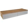 Planetmöbel Amyra - Consolle da parete sottile con 2 cassetti, 100 x 16 x 35 cm