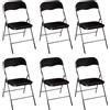 HOUSE COLLECTION SEDIA PIEGHEVOLE (6 NERO)