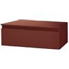 Liberoshopping Mobile bagno sospeso con cassetto soft closing in legno nobilitato- design moderno NILYA(Ruggine Opaco, 120)