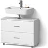 Livinity Mobile sottolavabo per bagno Eisak, Bianco, 80 x 60.8 cm