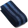 Risdany 5 Metri di Spessore 40 mm di Elastico a Strisce, Nastro Elastico in Poliestere Piatto, Accessori per Cucire Cinturino per Gonna,2 Blu Nero, 40 mm