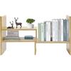 SuhoFutus Mensola da scrivania in MDF con due ripiani, scaffali da scrivania, utilizzabile per organizzare materiali da ufficio, 60 × 17 × 35 cm