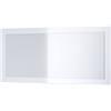 Vladon Specchio Lima, Specchio da Parete con Cornice Moderna, Bianco Lucido (89 x 45 cm)
