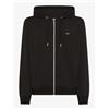 Sun 68 Sun68 Hoodie Zip Piquet Small Nero Felpa Zip Capp Uomo