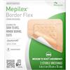Mepilex Border Flex, medicazioni ospedaliere per tagli, graffi e ustioni, 10 x 10 cm, adesione impermeabile fino a 7 giorni