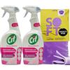 FEI FAN SET: Detergente Spray Attivo MULTIUSO Con CANDEGGINA, Potere Sbiancante, 100% Igienizzante 650ml + Panno In Lattice SOFT, Formato 30x30 (3 Spray+Panno Lattice)