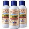Generico Sapone di Toscana Profumatore Bucato Concentrato, 3 Flaconi da 250 ml, Nota di Mare, Fragranza Lunga Durata, 42 Lavaggi per Bottiglia, Made in Italy