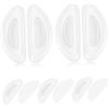 DEARMAMY Cuscinetti Nasali per Occhiali in Silicone Bianco Antiscivolo, Naselli per Occhiali da Vista e Sole, Set da 5 Paia per Supporto Confortevole del Naso