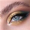 GLAMLENS Lenti a contatto colorate grigio Limone Ice Grey - mensili - con porta lenti a contatto -grigie naturali in silicone idrogel - 2 pezzi - DIA 14.0 - senza correzione lente a contatto