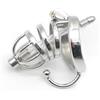 SXJJAR Cintura di castità in acciaio inossidabile con dilatatore uretrale Gabbia per pene in metallo Castità G-Spot Stimolatore uretrale prostatico BDSM Bondage Fetish Castità(50mm)