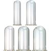 WTGWDA Confezione da 5 S/M/L/XL/XXL Hollow BDSM Bondage Butt Plug in vetro Set Tunnel anale aperto Dilatatore dell'ano Plug cavo Dildo Plug anale Giocattolo del sesso for donne Uomo Plug anale vaginal