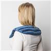 Spetebo Cuscino termico per il collo, colore blu, 42 x 30 cm, cuscino a grani per il microonde, cervicale, spalla, addome, schiena