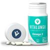 Vitalunga High Quality Life Vitalunga Omega 3 Capsule 60 Pezzi | 900 mg EPA e DHA, Forma Attiva Olio Di Pesce, 9 mg Vitamina E, Acidi Grassi Essenziali Omega 3 Puro, Made In Italy