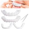 Frenzify 1 Coppie Instant Perfect Smile Faccette Dentali Cosmetico Denti Finti Snap on Temporanei Protesi Dentale Copri I Denti Imperfetti Per Uomo E Donna,Con Una Pinzetta