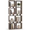 Shally Dogan Libreria Moderna 4 Ripiani Tortora Scaffalatura Soggiorno Ufficio 79x24x166.5 cm