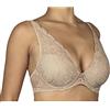 Selene, Bralette in Pizzo con Coppa Foderata Imbottita e Ferretto, Reggiseno Donna Collezione Irina, Colore Terra, Taglia 5B